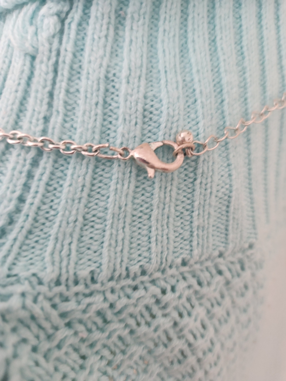 Y2K Aesthetic Pink Pom Pom Owl Pendant Necklace Silver Rhinestone Fluffy - Picture 6 of 6